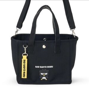 Sanrio Black Tote Bag with Bad Badtz-Maru Design